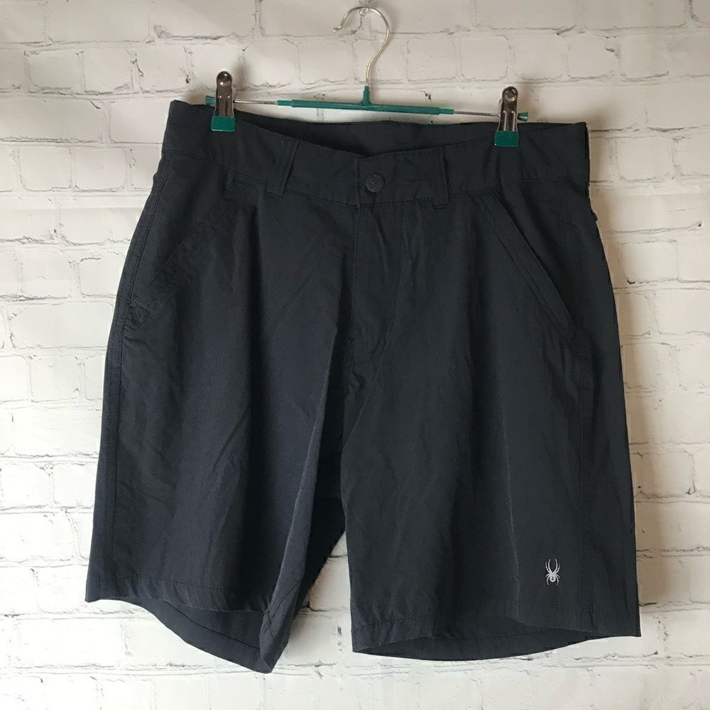 Spyder Shorts Adult Black Outdoors Hiking Casual M